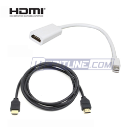 Mini DisplayPort to HDMI Adapter with Audio, 6' HDMI v1.3 Cable $6.99 @Meritline 