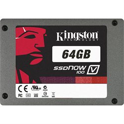 Buy.com: Kingston 64GB SSDNow V100 Series 2.5" Serial ATA Internal Solid State Drive $64 