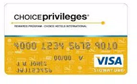 Choice Priviledge Credit card Rewards Promotion